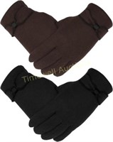 COMF-PRO Winter Gloves for Cold Weather - 2 Pairs