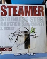 Stainless Covered Stockpot in Box