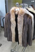 Brown & Tan Fur Coat by Sam Bifano Furs of Dallas
