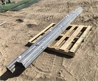 Pallet of Downspouts and Round Pipe Galvanized