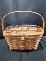 Victorian Rose Antique Store Basket