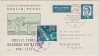 Germany Berlin Rocket Mail Postal Card 1962 with W