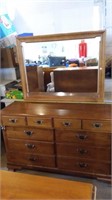 Tell City Dresser with Mirror 54"