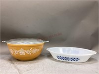 Pyrex Butterfly Gold Mixing Bow & More
