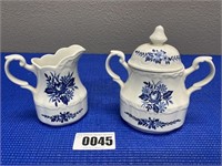 J G Meakin England, Blue/White Ceramic Creamer