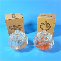 Home Interior Pumpkin Candle Holder Set