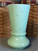 Vintage French Portieux Vallerysthal Vase Green