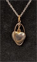 Heart pendant 925 sterling silver necklace