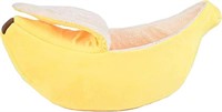 Cute Banana Cat Small Dogs Bed House,Warm Soft