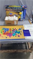State Quarters Map & 10 Quarters, Garbage Bags