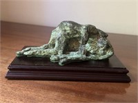 Antique Bronze Dog Figure