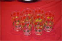 Set of 6 Polka Dot Glassware