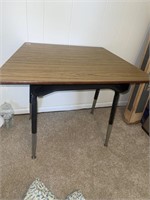 Wooden and Metal Desk