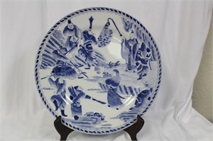 A Chinese Blue And White Plate