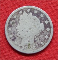 1883 Liberty V Nickel "Cents" - Dark