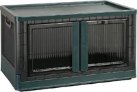 HAIXIN Storage Box with Lid, 72 L, Transparent, La