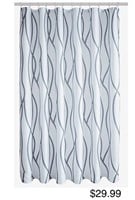 Biscaynebay Extra Long Textured Fabric Shower