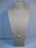 Sterling Silver Ethiopian Opal Pendant  Hallmarked
