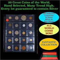 20 Great Coins of the World, hand selected, many t