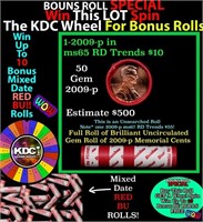 1-10 FREE BU RED Penny rolls with win of this 2009