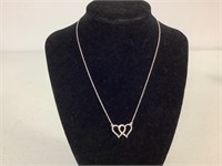 SILVER HEART NECKLACE - INDIA .925