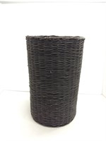 13" Tall wicker basket vase trash / umbrella can