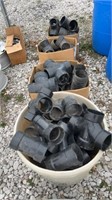 4 boxes 3"&4” black pipe fittings