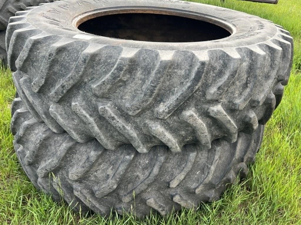 Pair of Goodyear 20.8R42 Tractor Tires. #LOC: OK