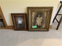 Antique Photos + Frames 24 x 29 + 22 x 16