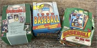 3 Boxes Of Baseball - Fleer Box Marked ‘92, 1990,