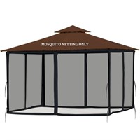 Softclub Gazebo Mosquito Netting Replacement 10'