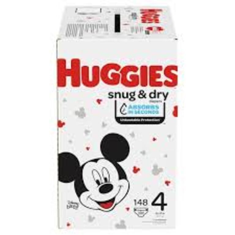 Huggies Snug N Dry 148 Diapers - Size 4
