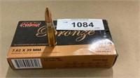 7.62 x 39 ammunition 20 rounds.