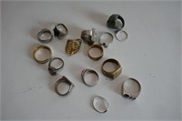 Quantity Decorative Rings including 2 Sterling