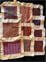 Assorted Embroidered Textile Squares