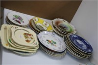 LOT OF 34 ANTIQUE PLATES