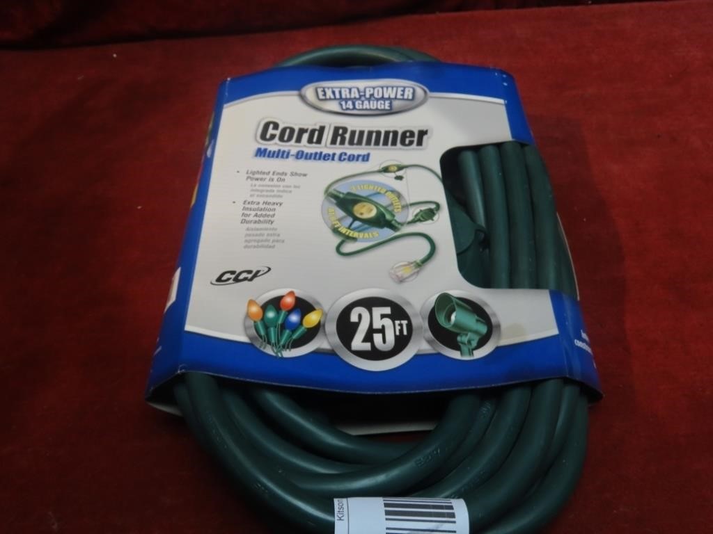 New 25' 14 gauge multi cord extension cord.