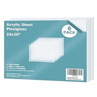 Egofine Plexiglass Sheets Acrylic Sheets 6 Pack