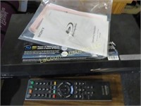 Sony Blue Ray Disc DVD player w remote manual