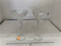 2cnt Marquis Waterford Crystal Candle Holders