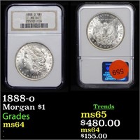 1888-o Morgan $1 Graded ms64
