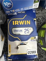 IRWIN 25’ TAPE MEASURE RETAIL $40