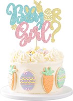 Gyufise Easter Cake Topper  Glitter Bunny