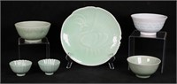 6 Pieces Celadon Porcelain