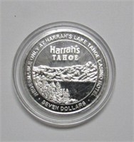 .999 Silver .6oz Harrah's Tahoe Gaming Token