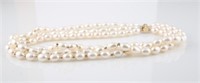 14kt Yellow Gold Three Strand Pearl Necklace