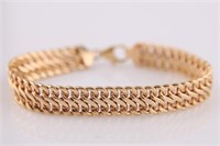 14kt Rose Gold Snake Link Chain Bracelet