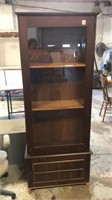 26x72 locking wood cabinet with key needs work