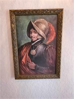 BARBARA WEBER FRAMED CONQUISTADOR WALL ART