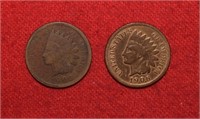 1900 & 1906 Indian Head Pennies